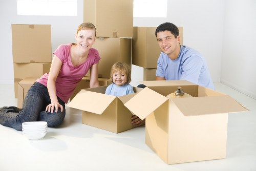 Organized moving boxes prepared by packing specialists in Maidavale