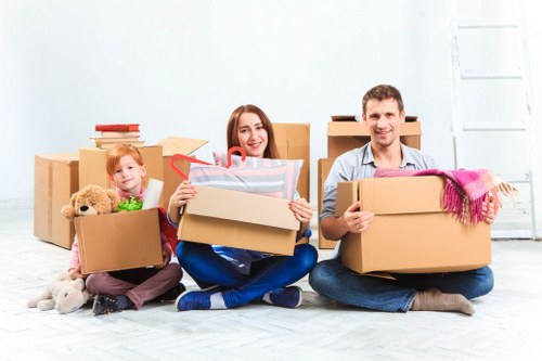 Maidavale Movers team preparing items for a house move
