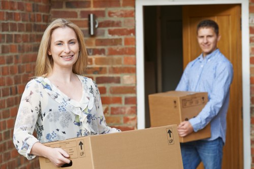 Professional removals service in Maidavale preparing for a home move