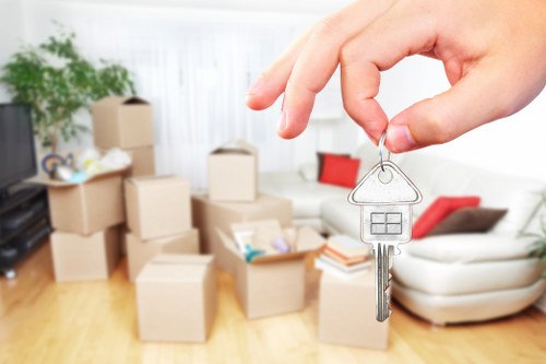 Local moving van helping with flat removals near Maida Vale