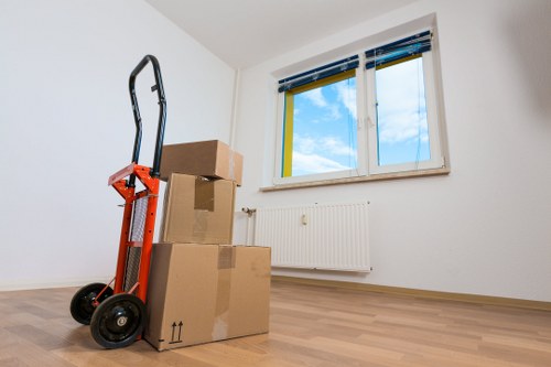 Moving day preparation with removal services in Maidavale