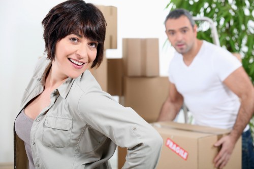 Local moving van ready for a small house move in Maidavale