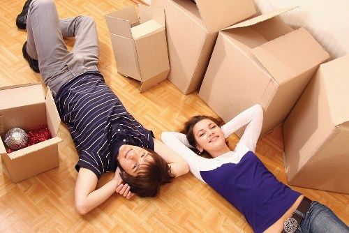 Professional removals team loading furniture in Maidavale