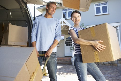 Careful unloading of furniture during same day removals in Maidavale
